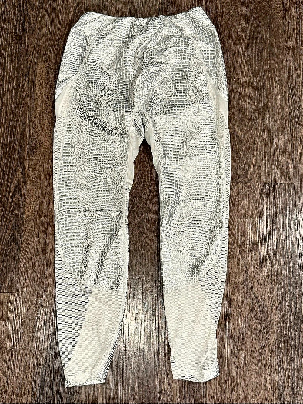 SHEIN Silver Snake Print Leggings Large Like New